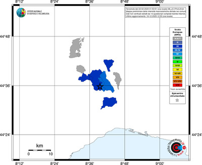 Mappa EMS - territori comuni