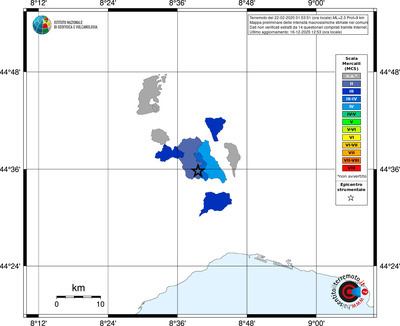 Mappa MCS - territori comuni
