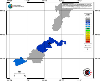 Mappa EMS - territori comuni