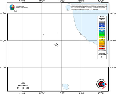 Mappa EMS - territori località