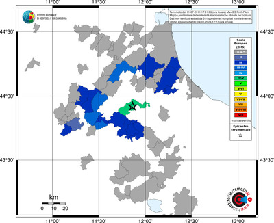Mappa EMS - territori comuni