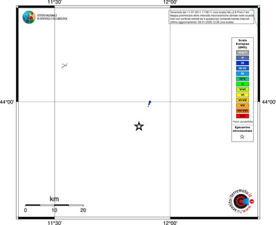 Mappa EMS - territori località