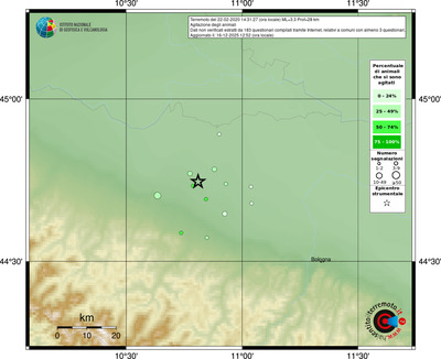 Mappa comuni con almeno 3 questionari