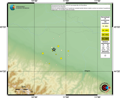 Mappa comuni con almeno 3 questionari