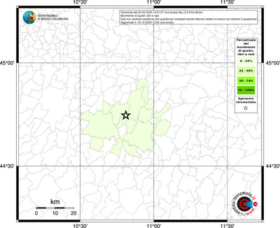 Mappa territorio comunale con almeno 3 questionari