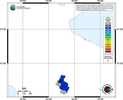 Mappa EMS - territori comuni