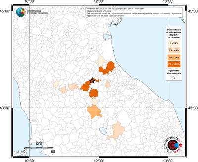 Mappa territorio comunale con almeno 3 questionari