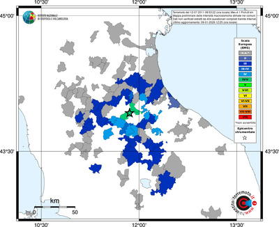 Mappa EMS - territori comuni