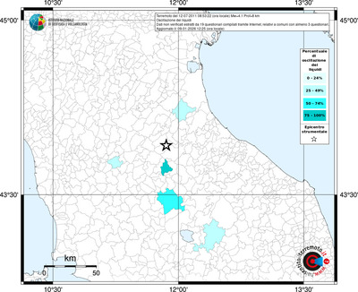 Mappa territorio comunale con almeno 3 questionari