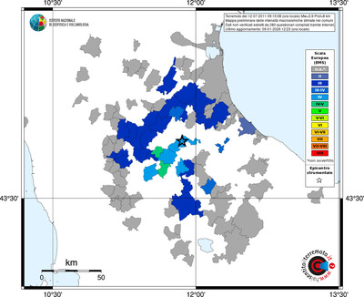 Mappa EMS - territori comuni