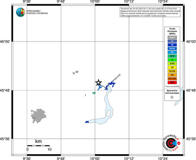 Mappa EMS - territori località