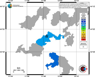 Mappa EMS - territori comuni