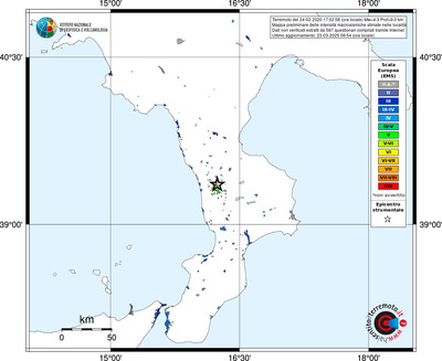 Mappa EMS - territori delle località