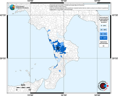 Mappa territorio comunale con almeno 3 questionari