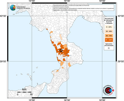 Mappa territorio comunale con almeno 3 questionari
