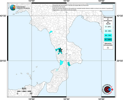 Mappa territorio comunale con almeno 3 questionari
