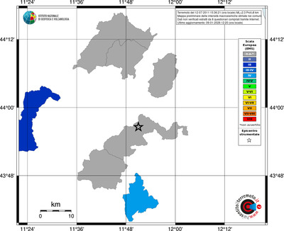 Mappa EMS - territori comuni