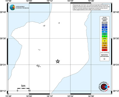 Mappa EMS - territori località