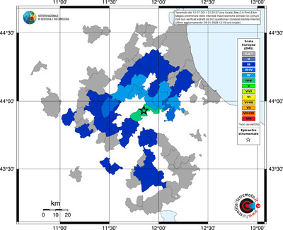 Mappa EMS - territori comuni