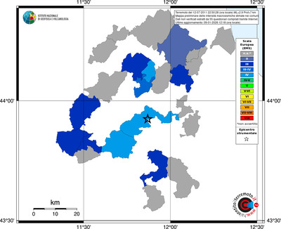 Mappa EMS - territori comuni