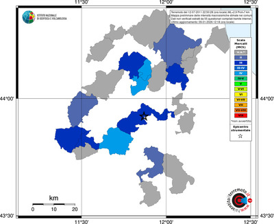 Mappa MCS - territori comuni
