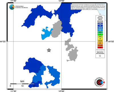 Mappa MCS - territori comuni