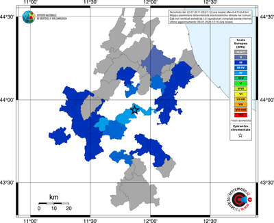Mappa EMS - territori comuni