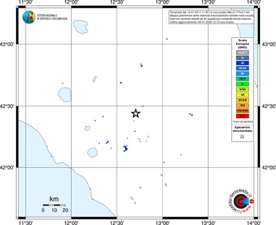 Mappa EMS - territori località