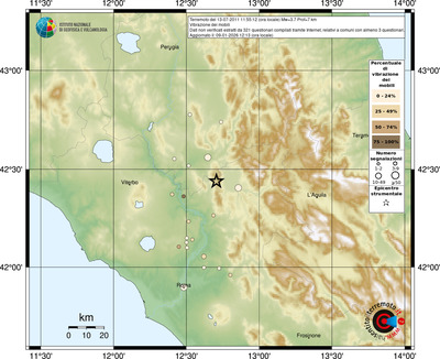 Mappa comuni con almeno 3 questionari
