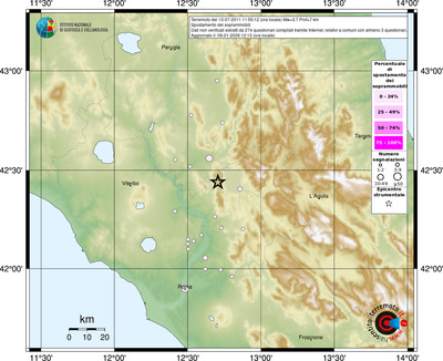 Mappa comuni con almeno 3 questionari
