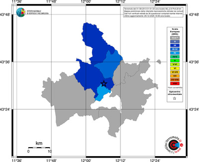 Mappa EMS - territori comuni