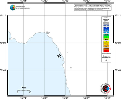 Mappa EMS - territori località