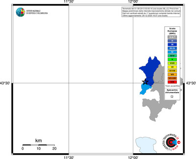 Mappa EMS - territori comuni