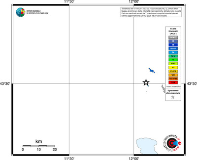 Mappa MCS - territori località