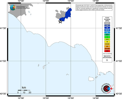 Mappa EMS - territori comuni