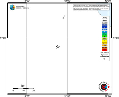 Mappa MCS - territori località