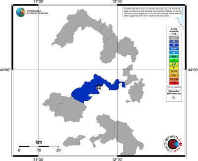 Mappa MCS - territori comuni