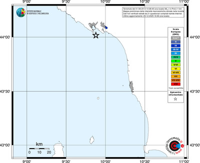 Mappa EMS - territori località