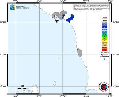 Mappa EMS - territori comuni