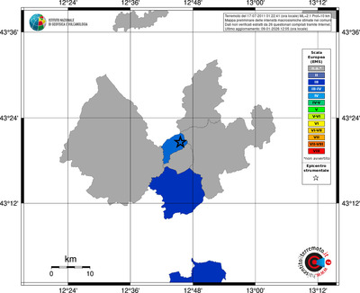 Mappa EMS - territori comuni