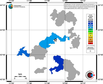 Mappa EMS - territori comuni