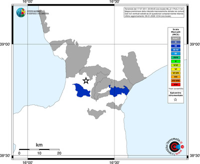 Mappa MCS - territori comuni