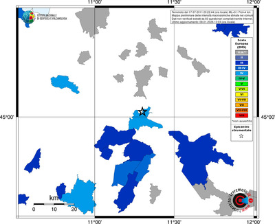 Mappa EMS - territori comuni