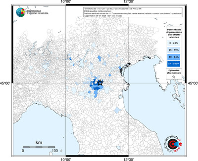 Mappa territorio comunale con almeno 3 questionari