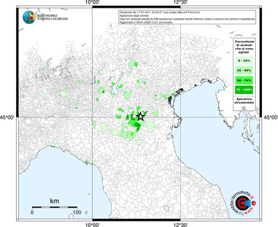Mappa territorio comunale con almeno 3 questionari