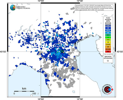 Mappa EMS - territori comuni