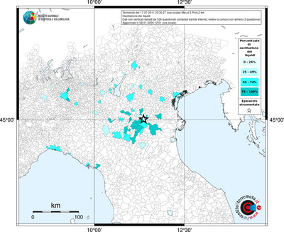 Mappa territorio comunale con almeno 3 questionari