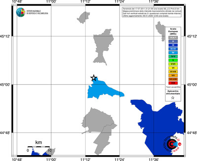 Mappa EMS - territori comuni
