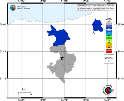 Mappa EMS - territori comuni
