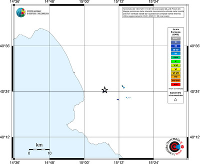 Mappa EMS - territori località